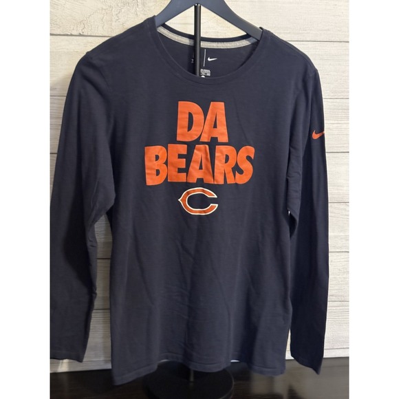 Nike NFL Chicago Bears Da Bears Long Sleeve Shirt Navy Mens 2XL - Picture 4 of 7